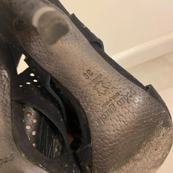 Pedro Garcia Yinon 'Perfed' Low Rider Bootie Heel Black Size 9 - Picture 8 of 10
